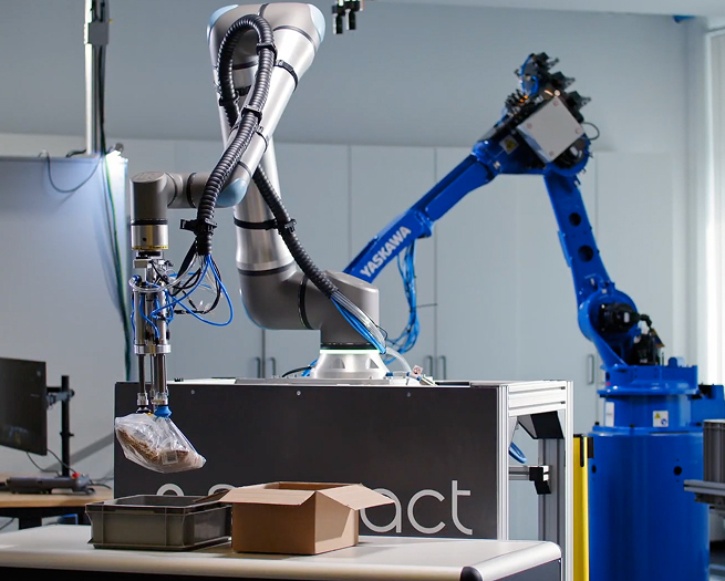 Robotic arms in industrial setting